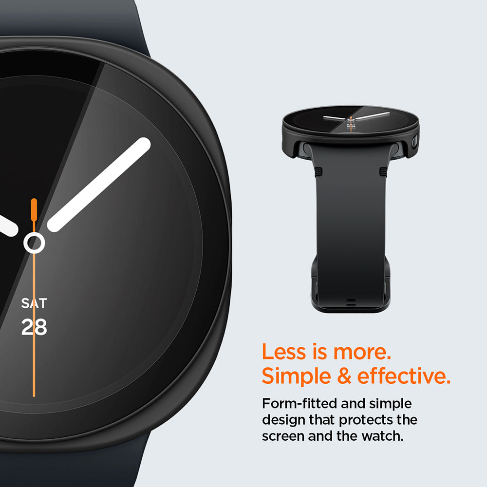 Coque Spigen Thin Fit 360 pour Samsung Galaxy Watch9 / Watch8 44mm, Noire ACS11601