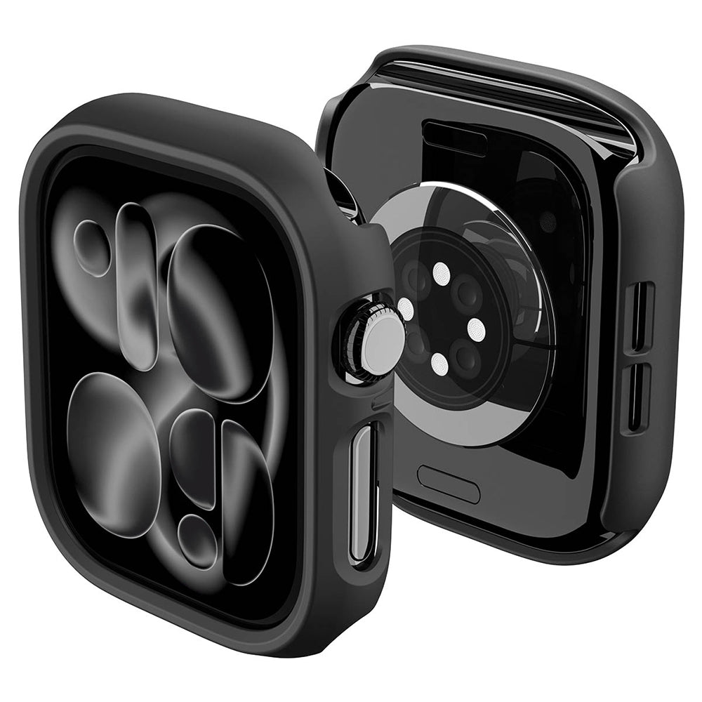 Spigen Thin Fit Hülle für Apple Watch 12 46mm, Schwarz ACS11890