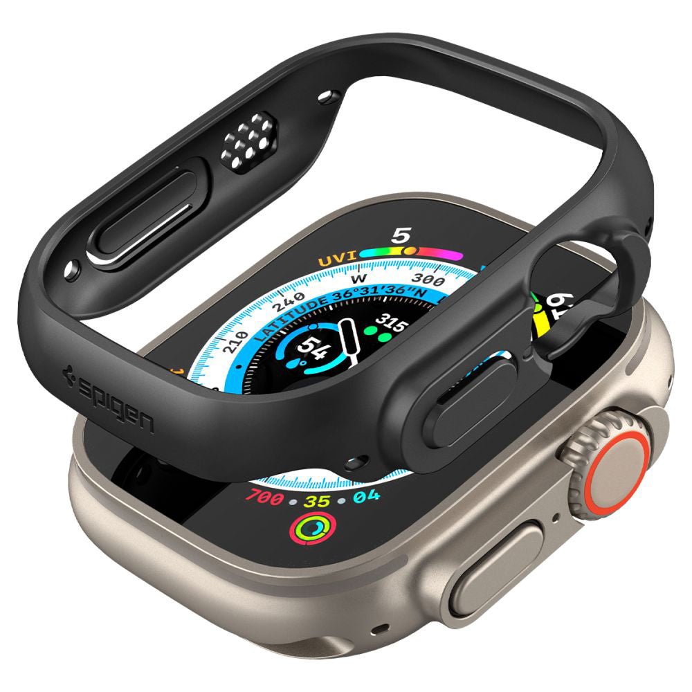 Coque Spigen Thin Fit pour Apple Watch Ultra Series, Noire ACS05458