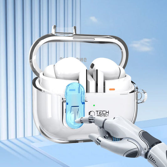 Tech-Protect Flexair Case for Samsung Galaxy Buds3 FE / Buds3 Pro / Buds3, Transparent