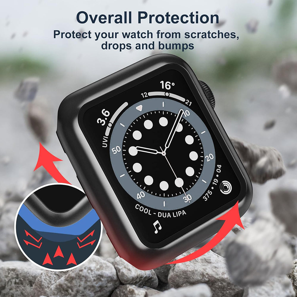 Coque Techsuit Defense360 Pro pour Apple Watch 38mm Series, Noire