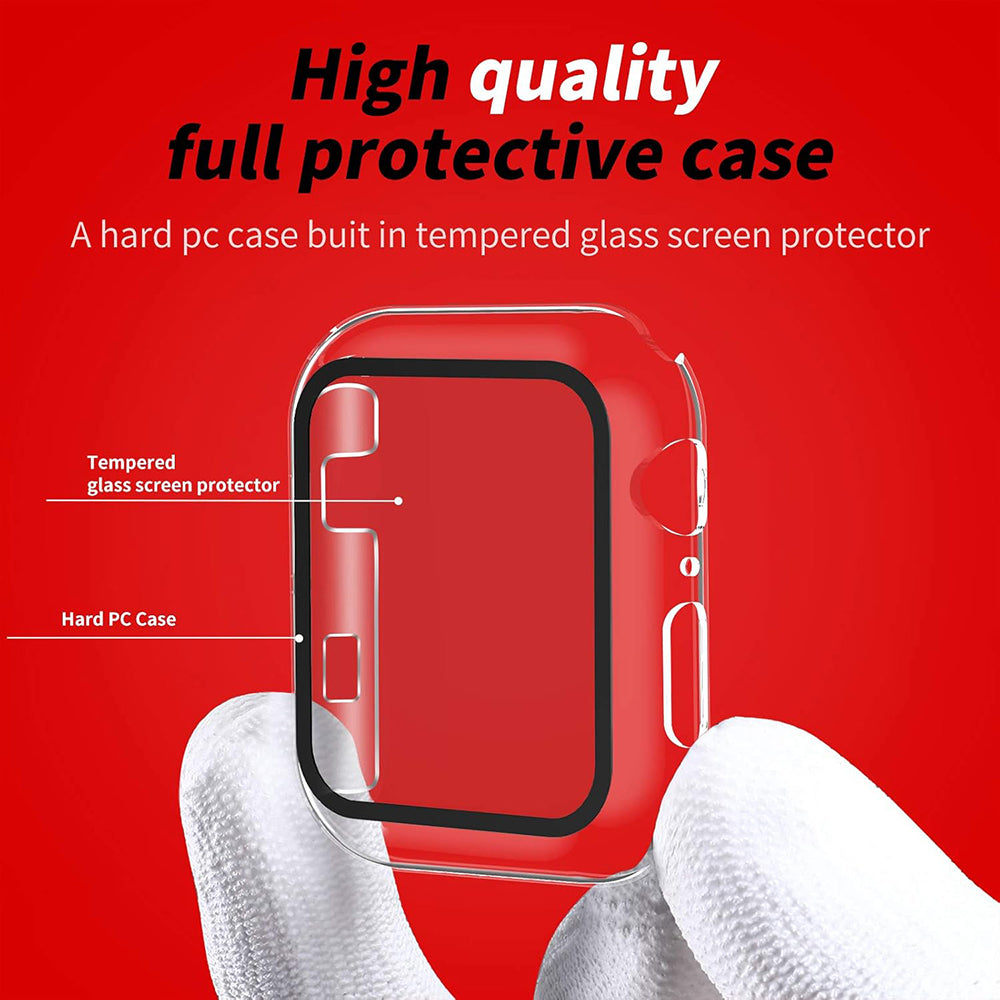Techsuit Defense360 Pro hoes voor Apple Watch 42mm Series, Transparant