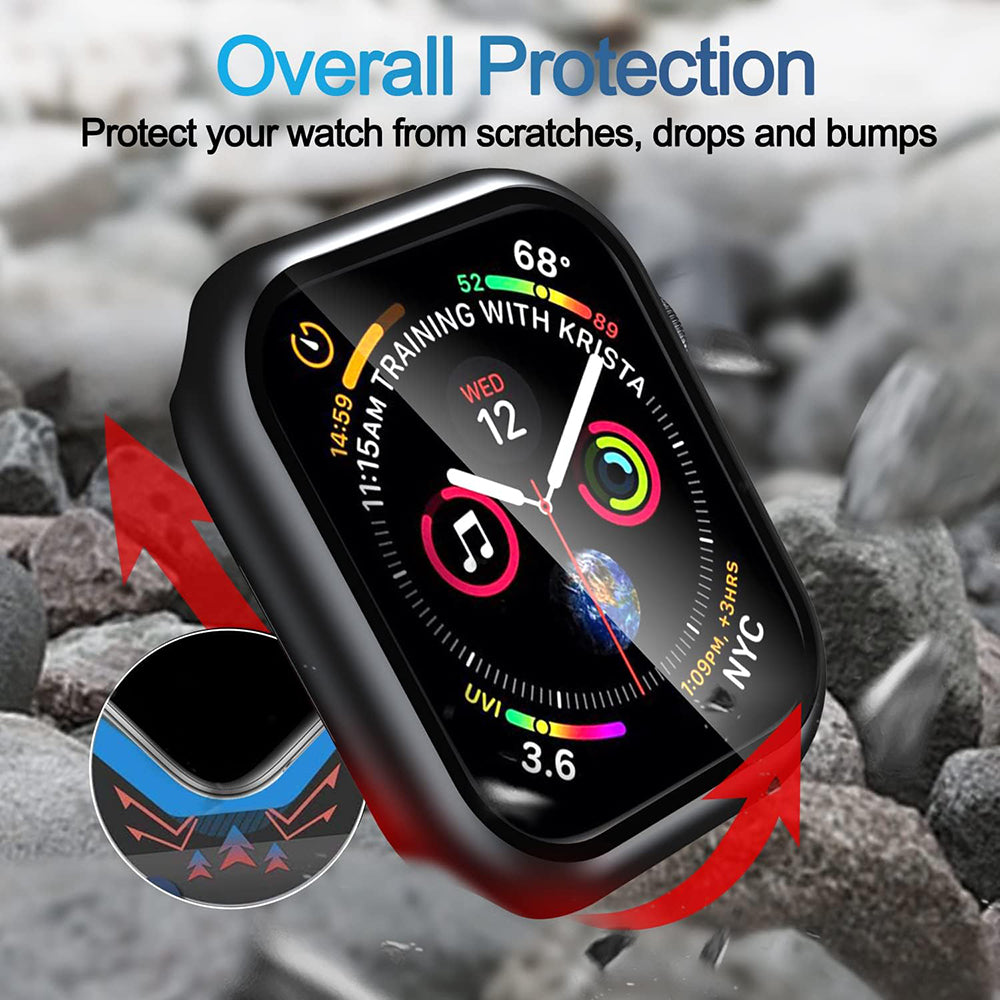 Coque Techsuit Defense360 Pro pour Apple Watch 7 45mm Series, Noire