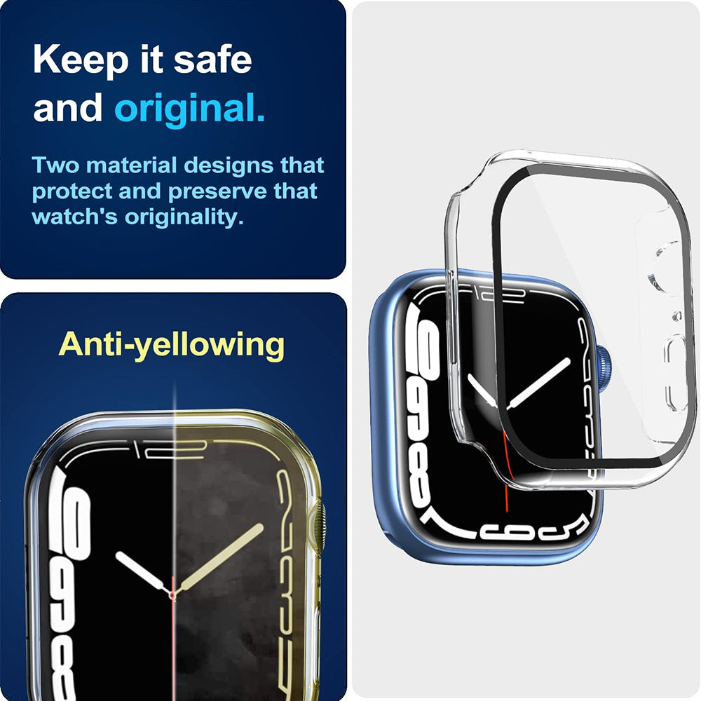 Coque Techsuit Defense360 Pro pour Apple Watch 7 45mm Series, Transparente