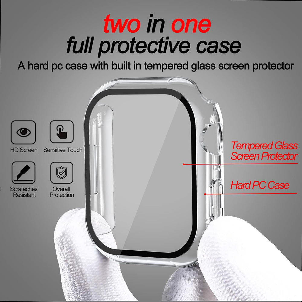 Coque Techsuit Defense360 Pro pour Apple Watch 7 45mm Series, Transparente