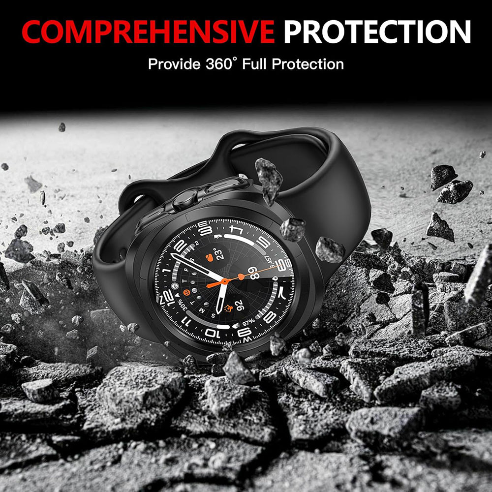Coque Techsuit Defense360 Pro pour Samsung Galaxy Watch Ultra, Noire