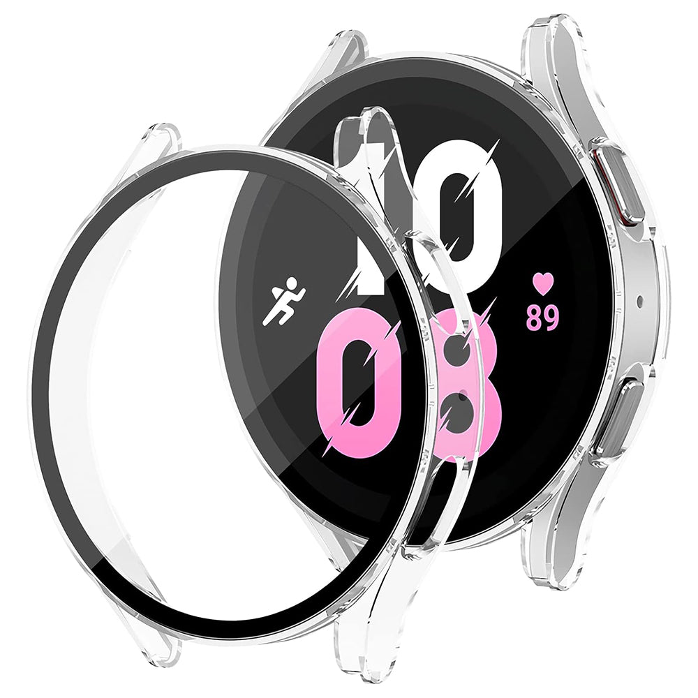 Techsuit Defense360 Pro Hülle für Samsung Galaxy Watch5 / Watch4 40mm Serie, Transparent