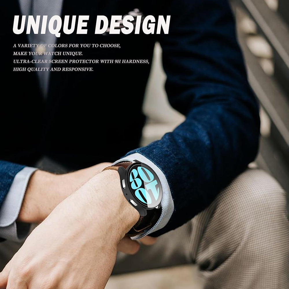 Coque Techsuit Defense360 Pro pour Samsung Galaxy Watch6 44mm, Noire