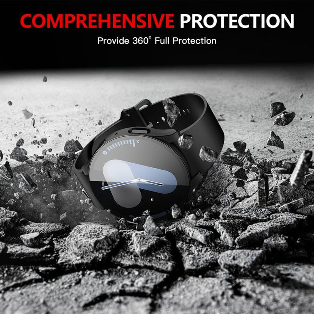 Coque Techsuit Defense360 Pro pour Samsung Galaxy Watch7 44mm, Noire