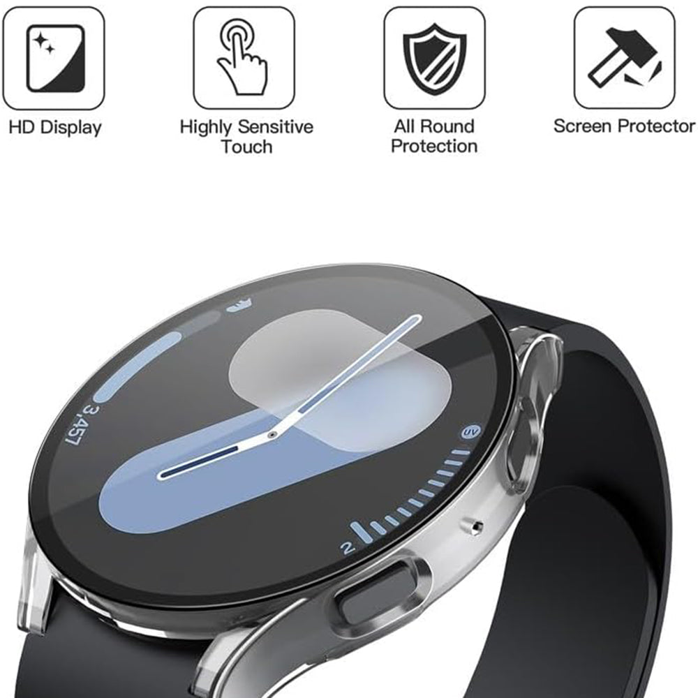 Coque Techsuit Defense360 Pro pour Samsung Galaxy Watch7 44mm, Transparente