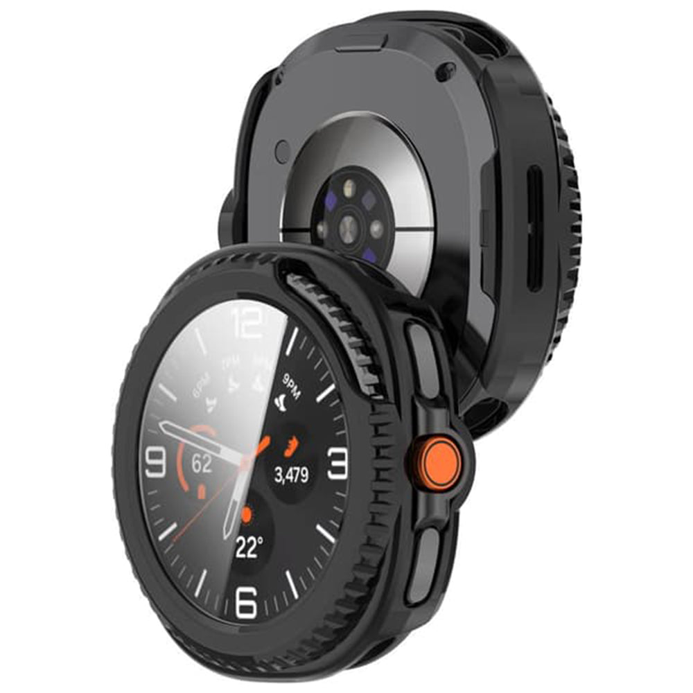 Techsuit Defense360 Pro hoes voor Samsung Galaxy Watch8 Classic, Mat Zwart