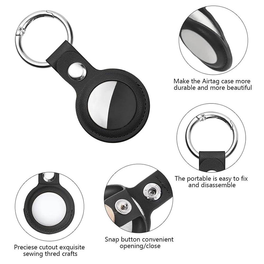 Coque Techsuit SLH1 pour Apple AirTag, Noire