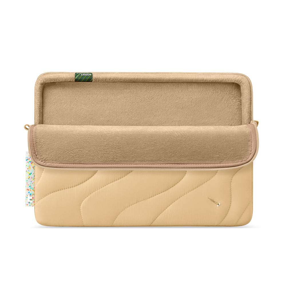 Housse Tomtoc Terra pour ordinateur portable 14 pouces, Crème