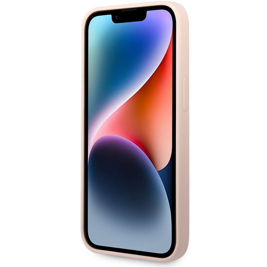 Hülle für Apple iPhone 14 Plus, Karl Lagerfeld, Silicone Karl's Head, Rosa