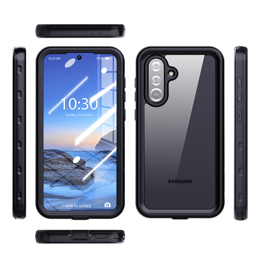 Waterproof hoes voor Samsung Galaxy A26 A266, ShellBox, Zwart