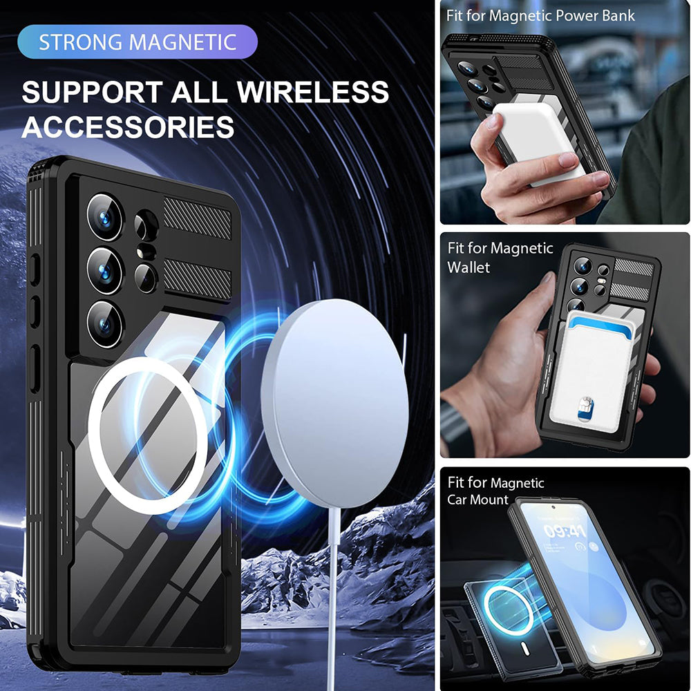 Coque étanche pour Samsung Galaxy S26 Ultra S948, ShellBox, Noire