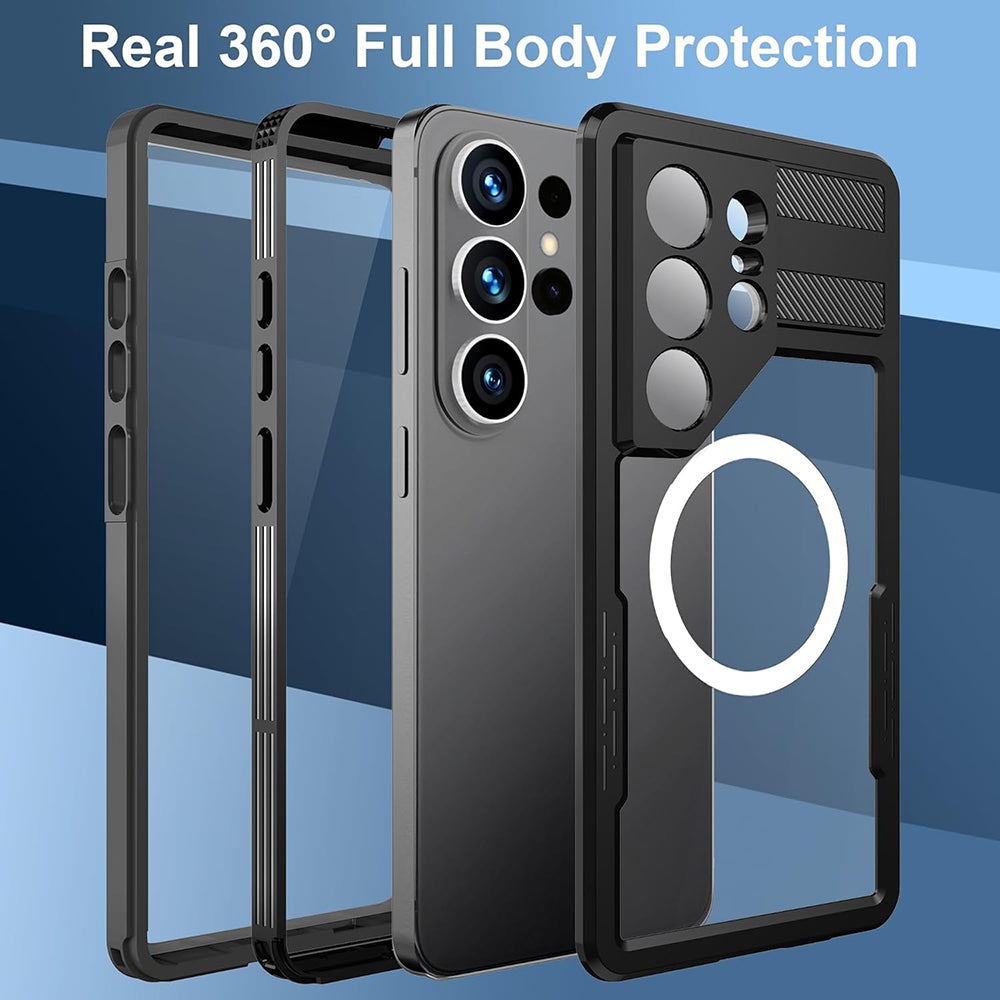 Coque étanche pour Samsung Galaxy S26 Ultra S948, ShellBox, Noire