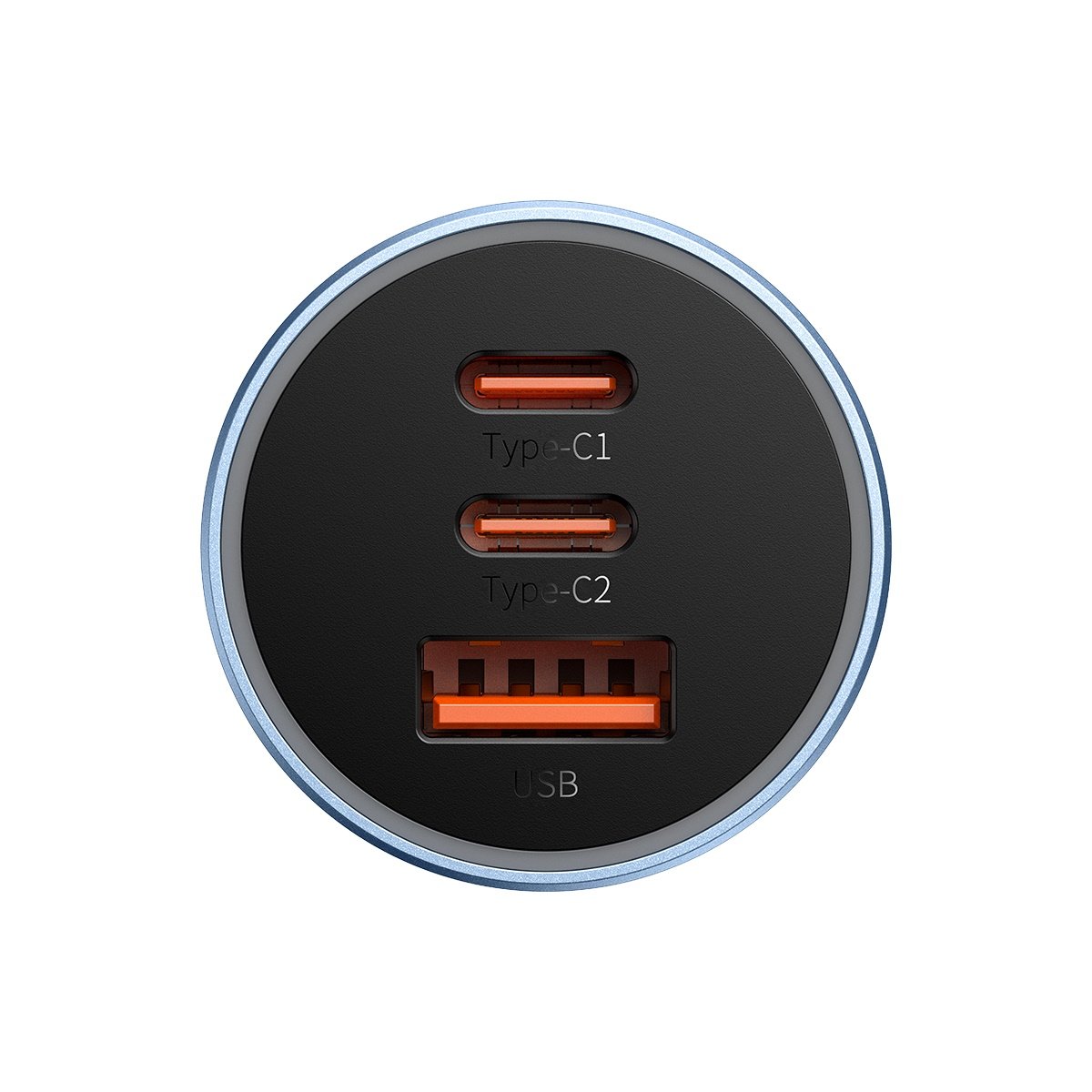 Baseus Golden Contactor Pro KFZ-Ladegerät 65W | 2x USB-C & 1x USB-A | Blau