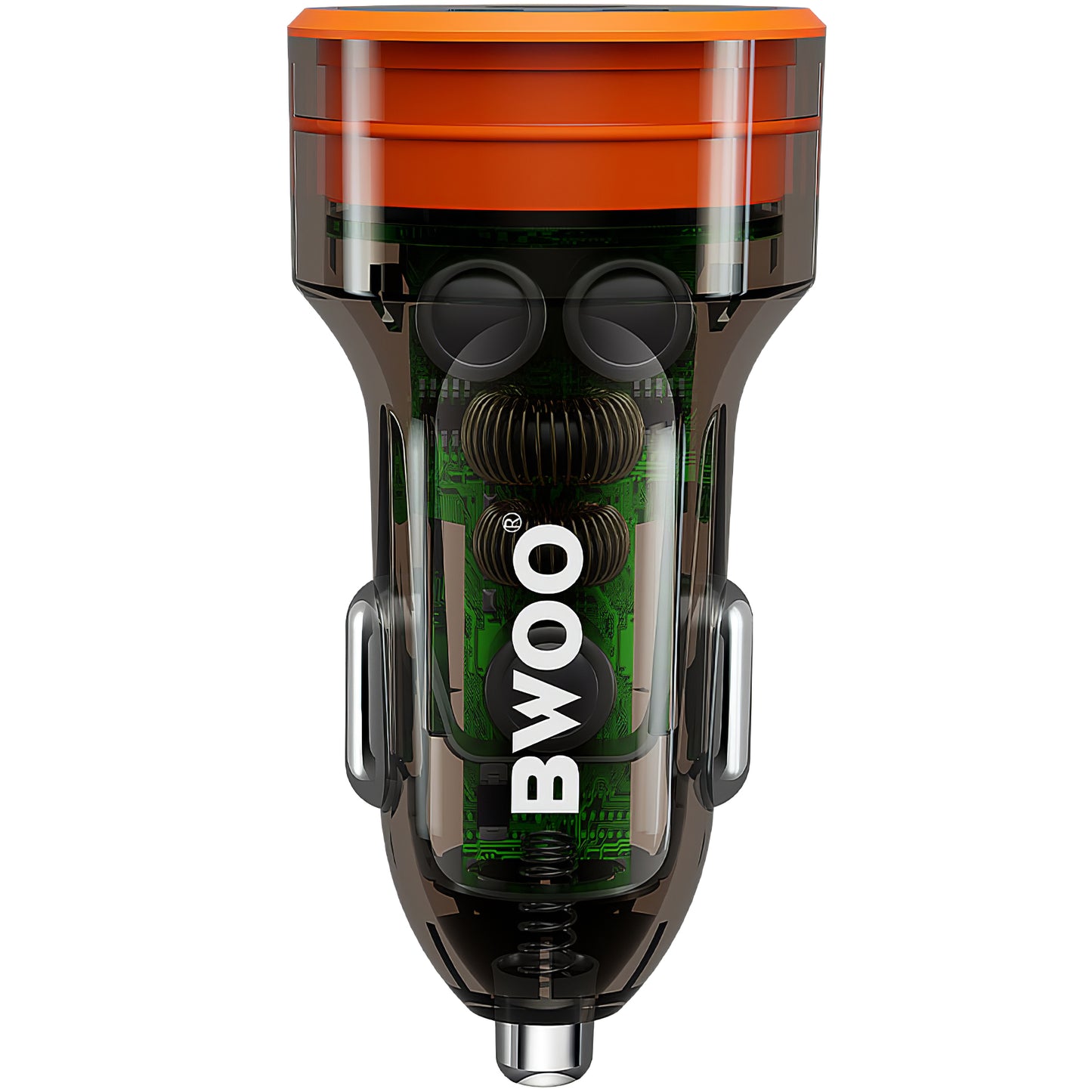 Autoladegerät BWOO BO-CC85, 38W, 3A, 1 x USB-A - 1 x USB-C, Schwarz