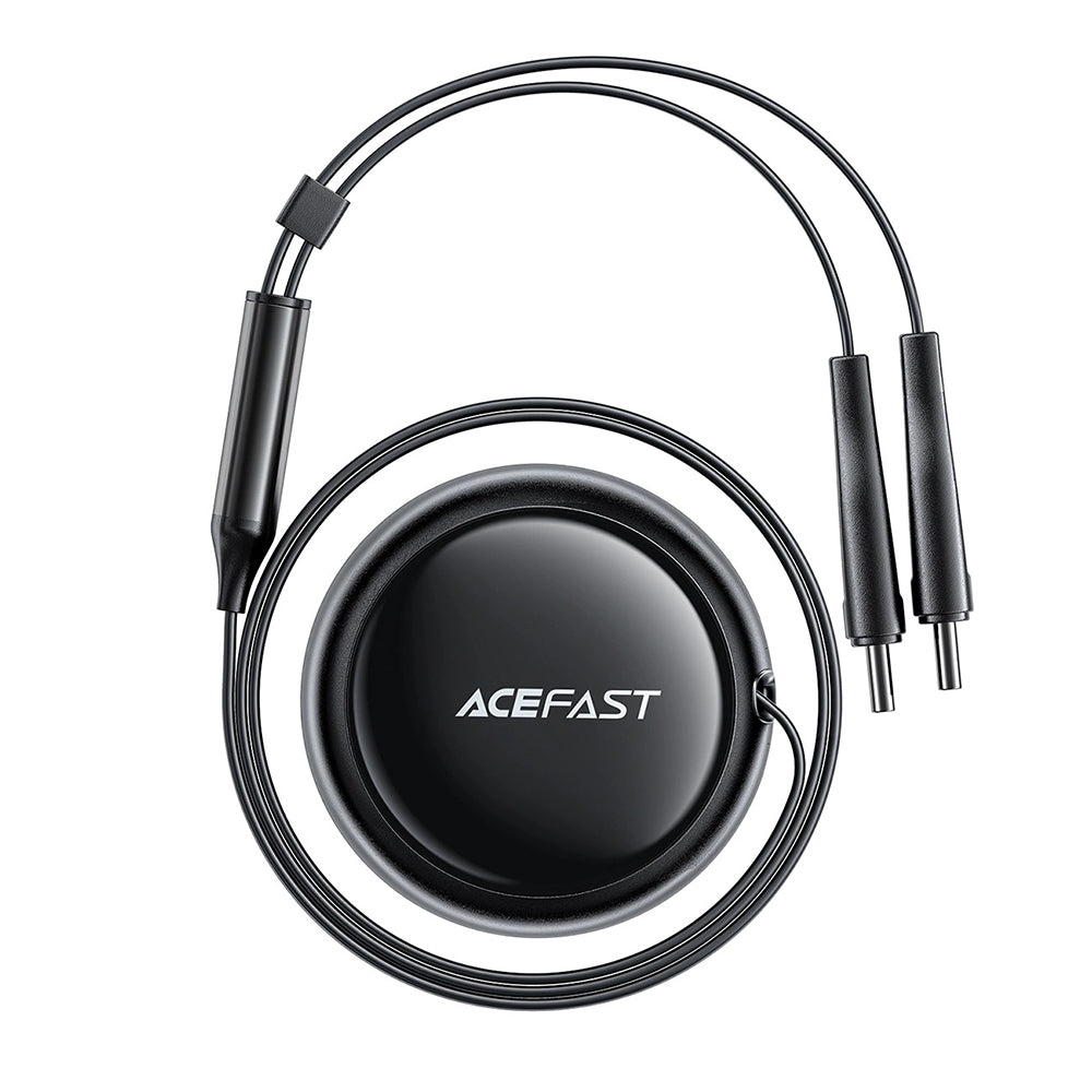 Auto-oplader met USB-C kabel Acefast B13, 53W, 3A, 1 x USB-A, Zwart