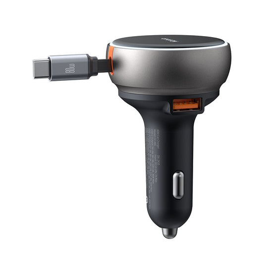 Auto-Ladegerät mit USB-C Kabel McDodo CC-4850, 80W, 3A, 1 x USB-A - 1 x USB-C, Schwarz