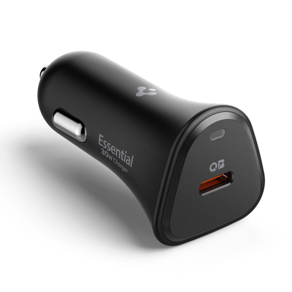 Chargeur de voiture Spigen EV301 Essential, 30W, 3A, 1 x USB-C, Noir ACP08699