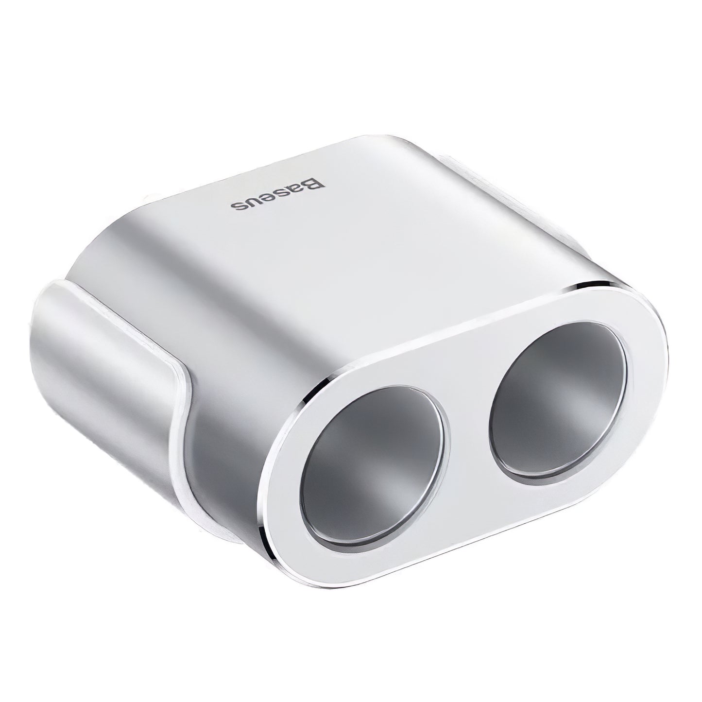 Baseus Hoog Rendement Autolader, 95W, 2.1A, 2 x Sigarettenaansteker Verlenging - 2 x USB-A, Zilver CRDYQ-0S