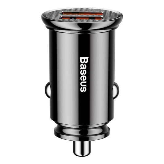 Chargeur de voiture Baseus, 30W, 5A, 2 x USB-A, noir CCALL-YD01