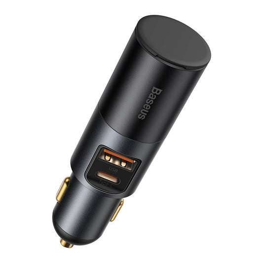 Autoladegerät Baseus Share Together, 120W, 3A, 1 x Zigarettenanzünderverlängerung - 1 x USB-A - 1 x USB-C, Grau CCBT-C0G CCBT-C0G
