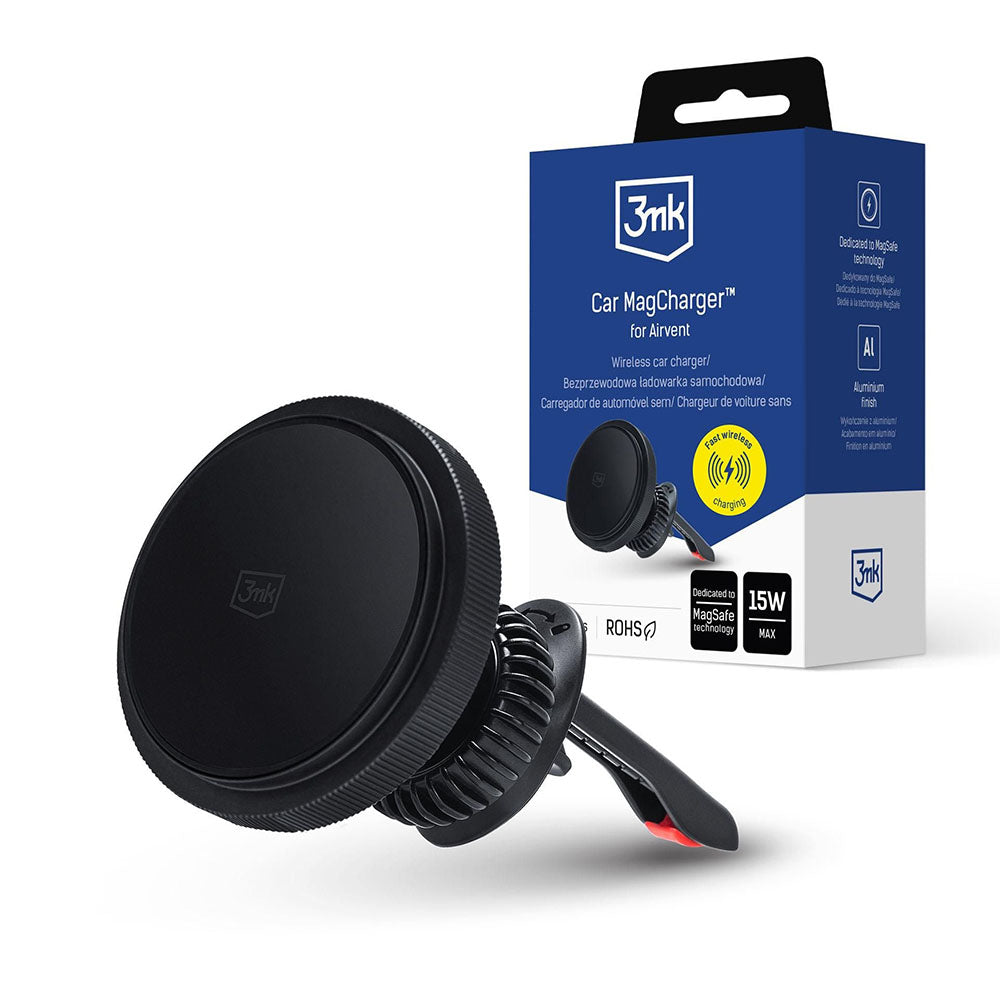 Auto Wireless Ladegerät 3MK, 15W, 1.67A, Schwarz