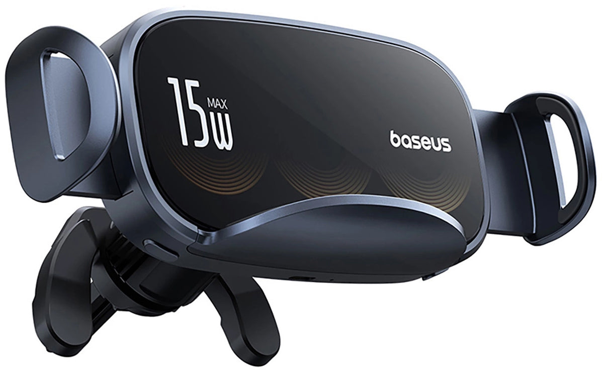 Baseus LightChaser Draadloze Auto Oplader, 15W, 1.67A, Zwart C40355901111-00