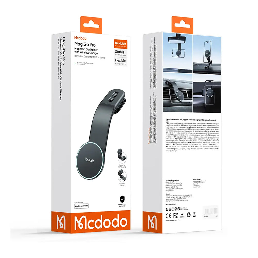 Draadloze Auto Oplader McDodo CH-6290, 15W, 1.67A, Zwart