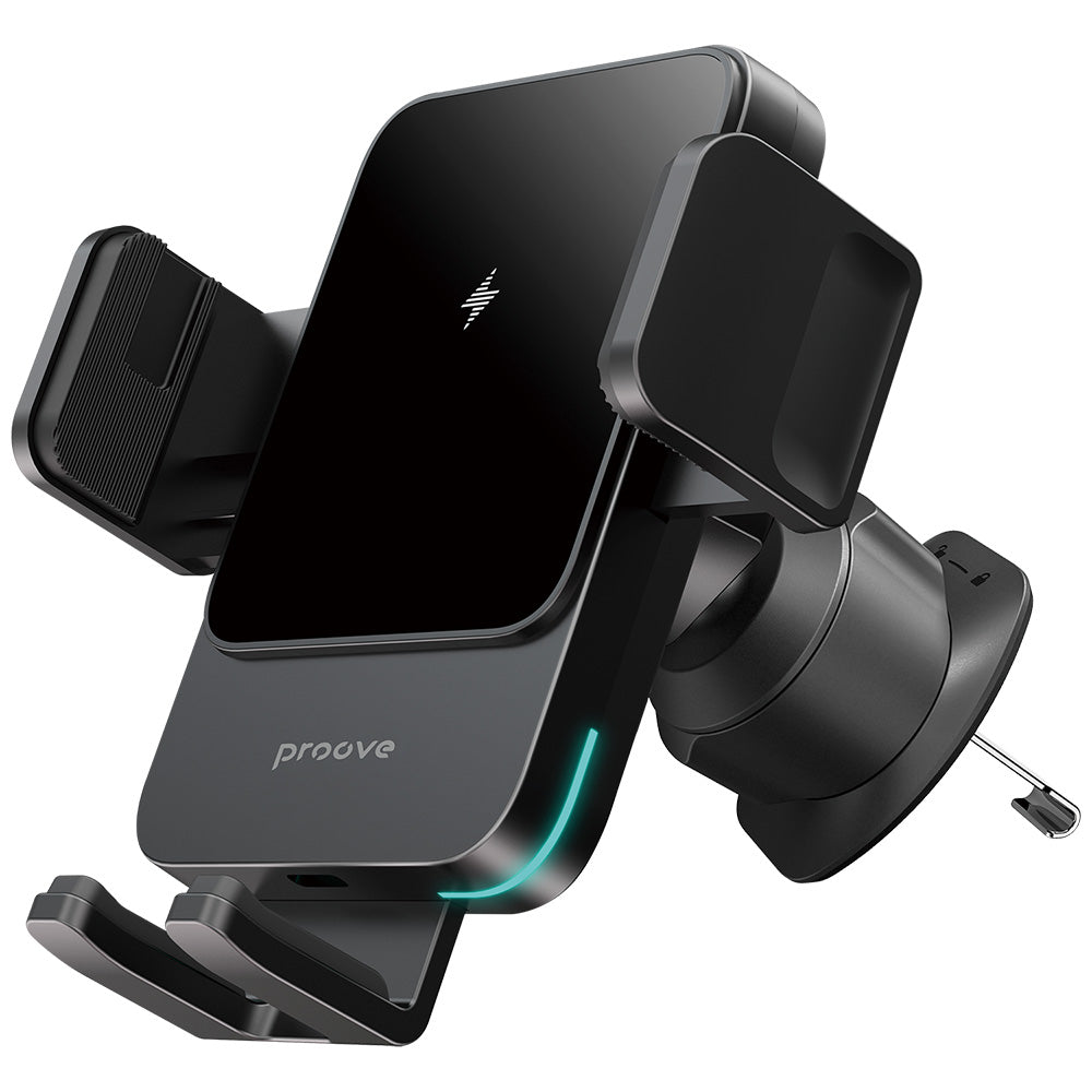 Chargeur Auto Sans Fil Proove Sonic, 15W, 1.67A, Gris WHSN15002001