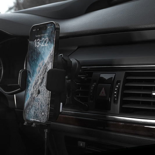 Draadloze Auto Oplader Proove Triple Clamp, 15W, 1.67A, Zwart WHTC15010001