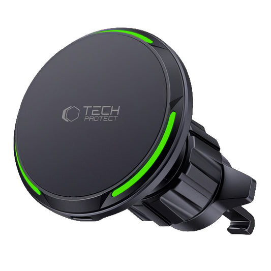 Chargeur voiture sans fil Tech-Protect MM15W-V7 QI2, 15W, 1.67A, Noir
