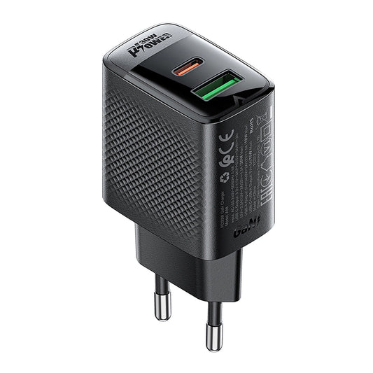 Netzladegerät Acefast A98, 30W, 3A, 1 x USB-A - 1 x USB-C, Schwarz