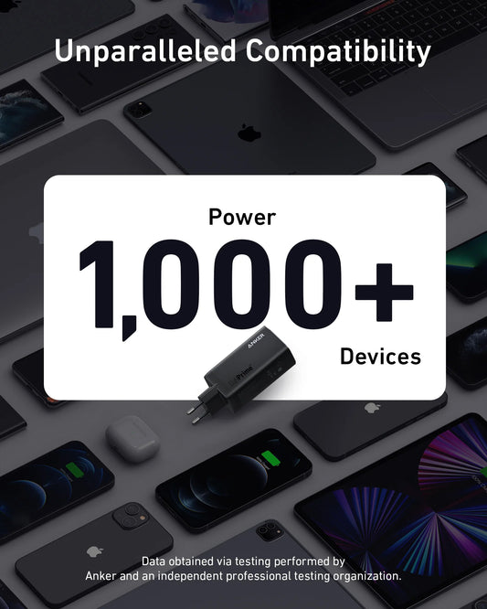 Netwerkoplader Anker 737, 120W, 5A, 1 x USB-A - 2 x USB-C, Zwart