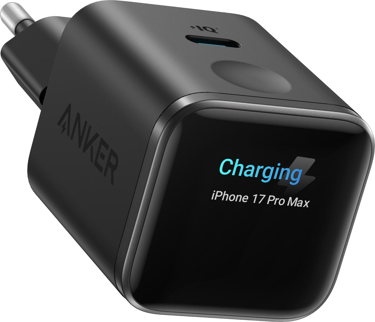Anker Nano Display Netlader, 45W, 3A, 1 x USB-C, Zwart A121DG11