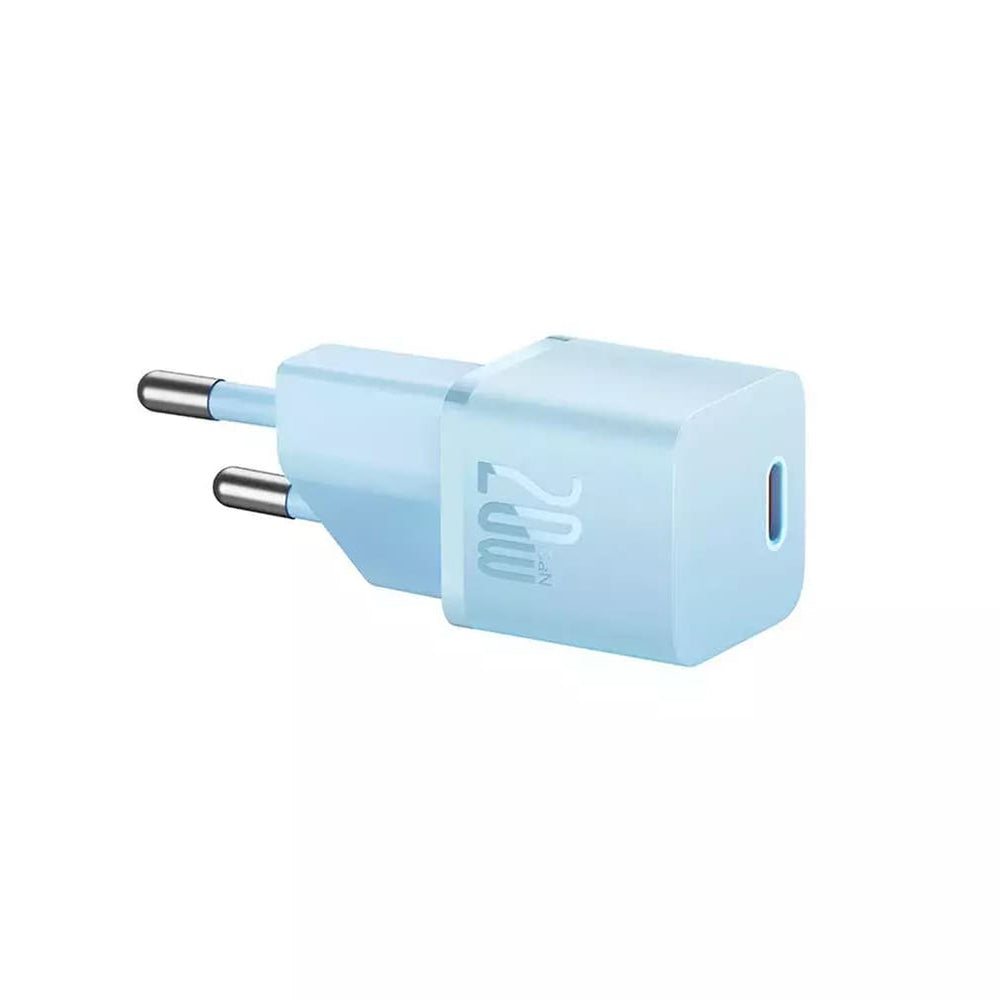 Chargeur Réseau Baseus GaN Mini 1C, 20W, 3A, 1 x USB-C, Bleu CCGN050103