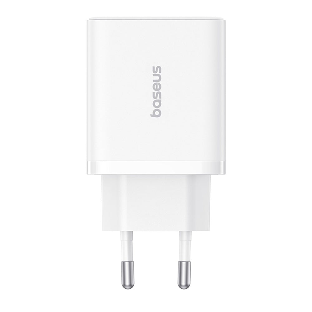 Chargeur Réseau Baseus Cube, 30W, 3A, 2 x USB-A - 1 x USB-C, Blanc P10111402213-00