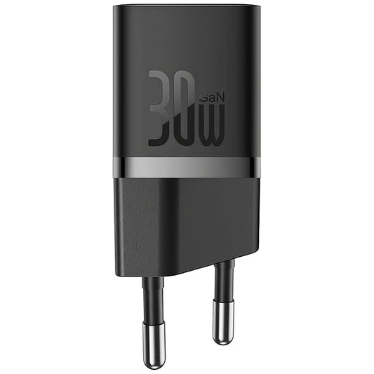 Netzwerk-Ladegerät Baseus GaN GaN Mini 1C, 30W, 3A, 1 x USB-C, Schwarz CCGN070401