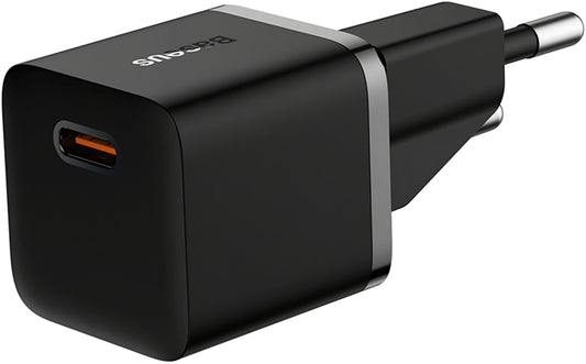 Netzwerk-Ladegerät Baseus GaN5 Mini, 20W, 3A, 1 x USB-C, Schwarz CCGN05010101