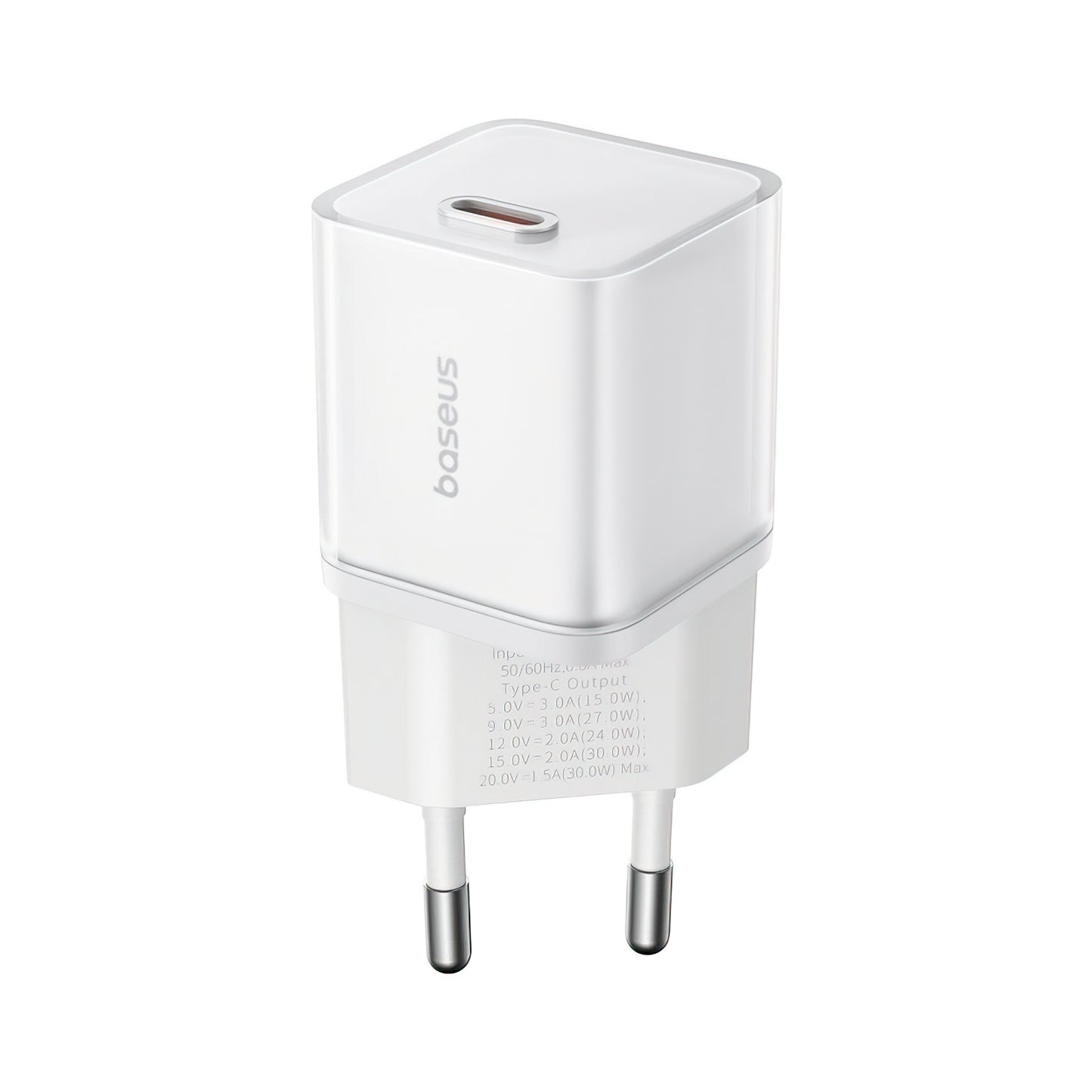 Baseus GaN5S Netwerkoplader, 30W, 3A, 1 x USB-C, Wit P10162504213-00