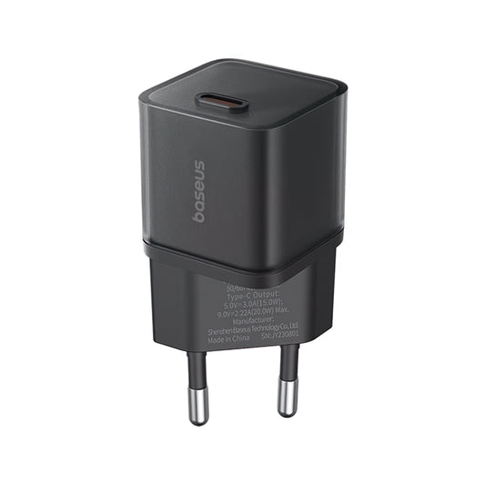 Baseus GaN5S Netzwerk-Ladegerät GaN5S, 20W, 3A, 1 x USB-C, Schwarz P10162503113113-00