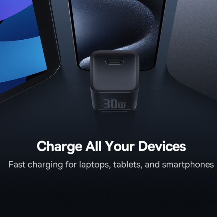 Baseus Chargeur réseau GaN5S, 30W, 3A, 1 x USB-C, Noir P10162504113-00