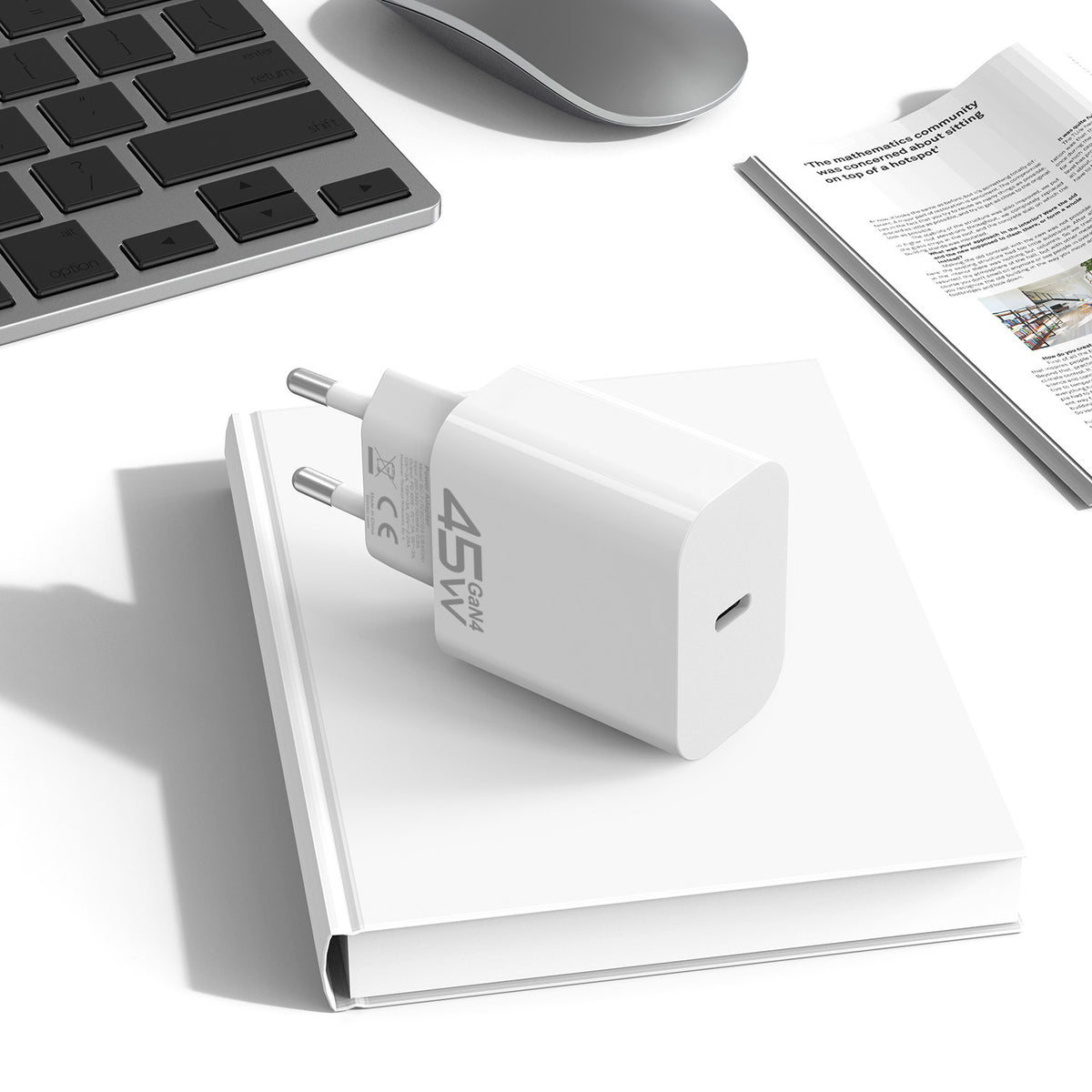 Blavec BC-7 Netwerkoplader, 45W, 3A, 1 x USB-C, Wit