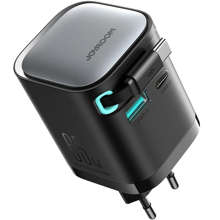Joyroom JR-TCL02 USB-C kabelnetwerklader JR-TCL02, 65W, 3A, 1 x USB-A - 1 x USB-C, Zwart