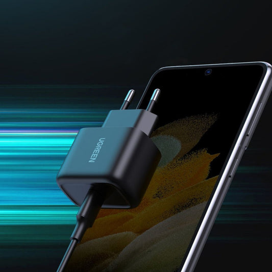 UGREEN CD250, 25W, 3A, 1 x USB-C, 1 x USB-C, Schwarz