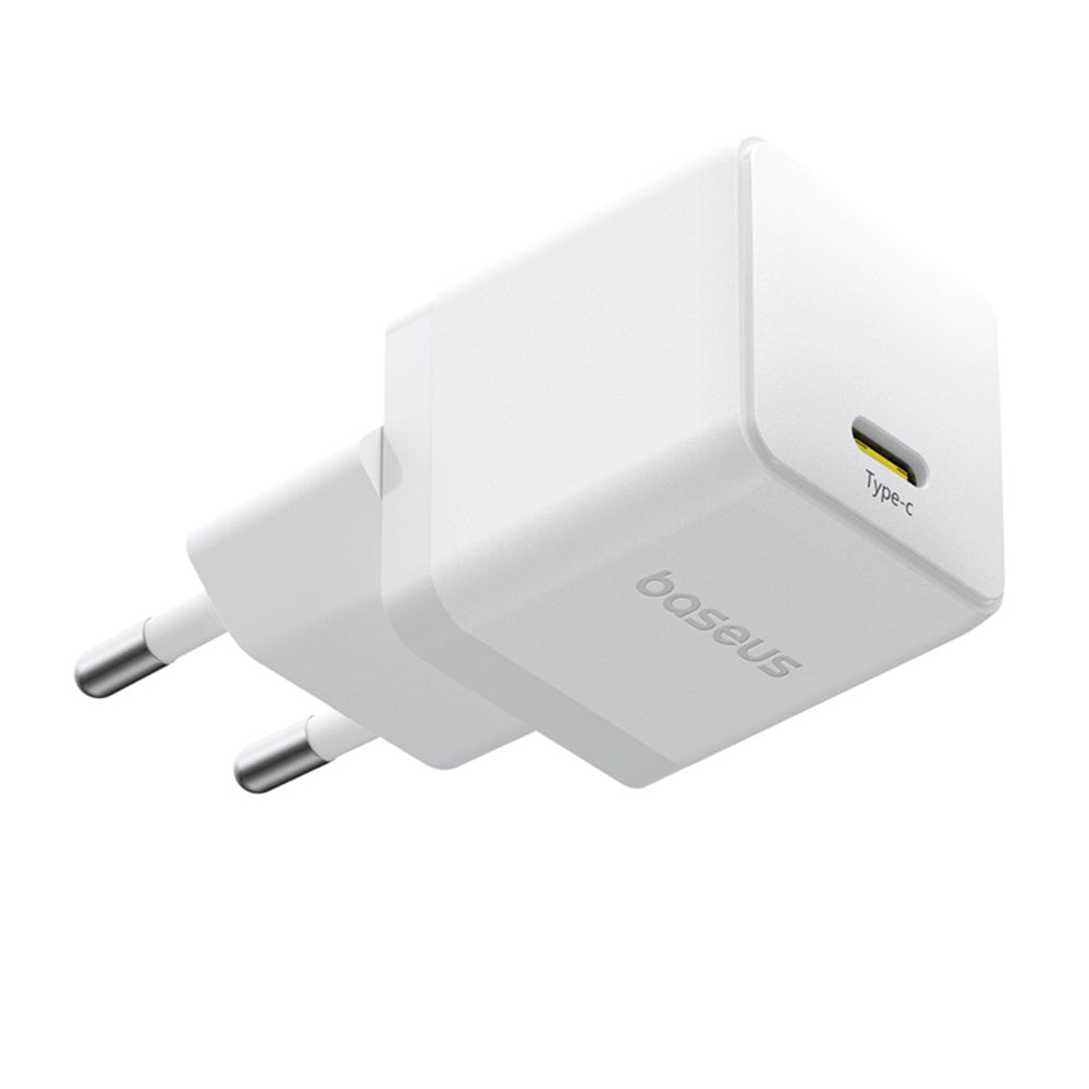 Chargeur réseau avec câble USB-C Baseus Palm, 20W, 3A, 1 x USB-C, Blanc P10111602213-01