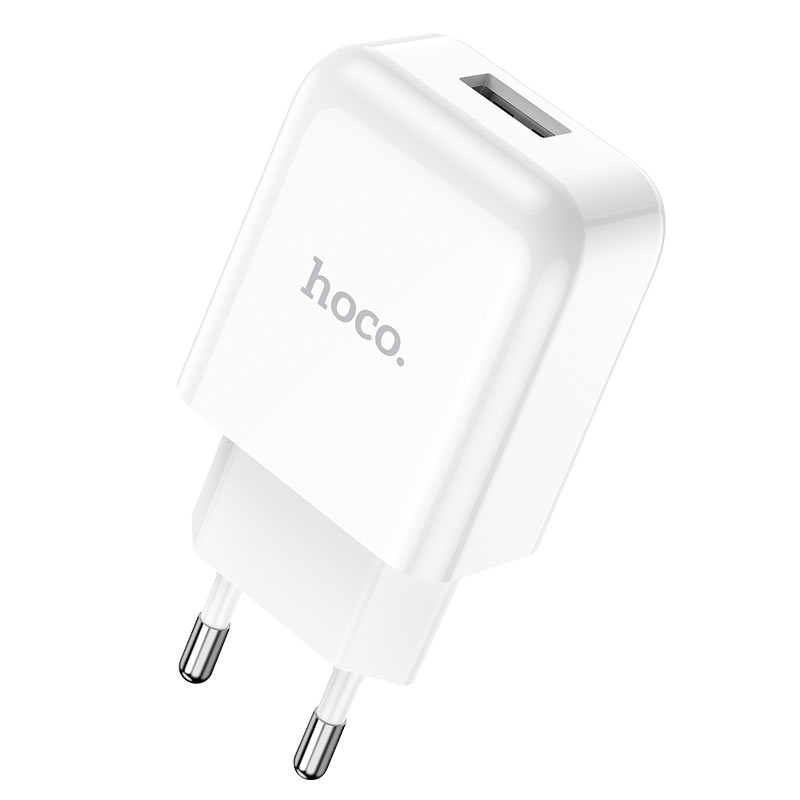 Chargeur Secteur avec Câble Lightning HOCO N2, 10W, 2A, 1 x USB-A, Blanc